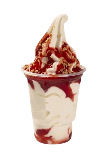 Strawberry sundae